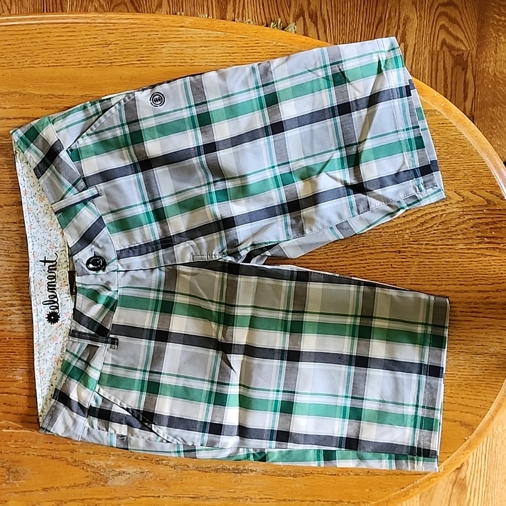 Element Long Plaid Shorts Size 5